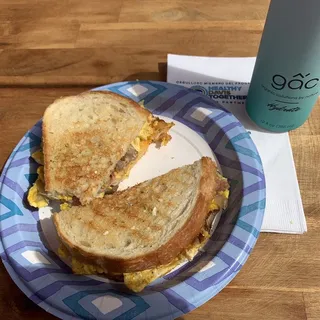 Mushroom, Egg and Cheese Panini