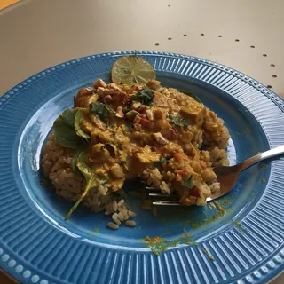 Tofu Curry over Rice