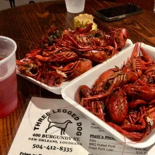 2 lb. crawfish dinner. So buttery and delicious. Best crawfish I&apos;ve ever had!