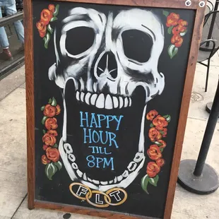 Look for this sidewalk sign!