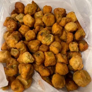 Okra instead of the onion rings I ordered.