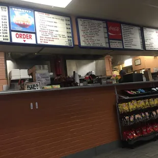 Counter in business.