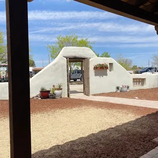 Outdoor patio area