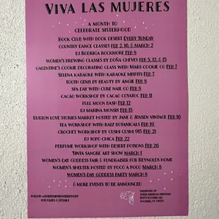 Actividades para Febrero