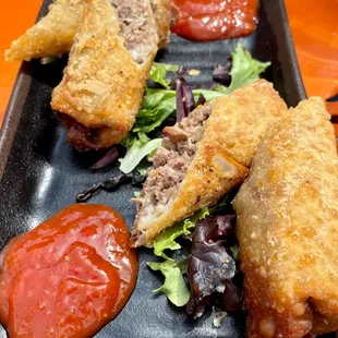 NE Cheesesteak Egg Rolls