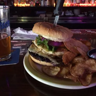 $7.99 burger.  Unlimited toppings!