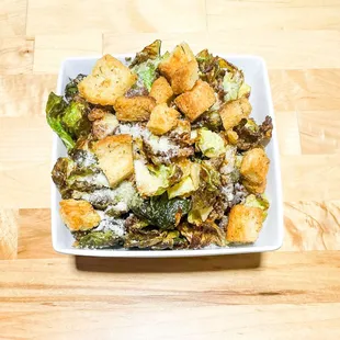 Small Brussel Sprouts Caesar Salad