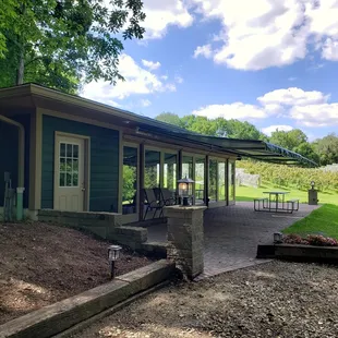 A beautiful day at the pavilion.