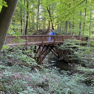 Bridge to the tasting area