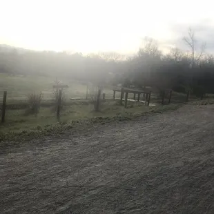 Picture of 1/3 of the park at sunset.