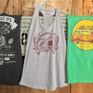 a variety of t - shirts