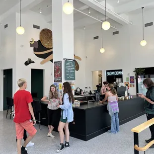  customers at the counter