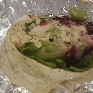 Chicken salad wrap