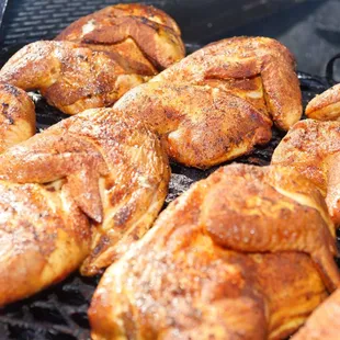 Chicken smoked to perfection.