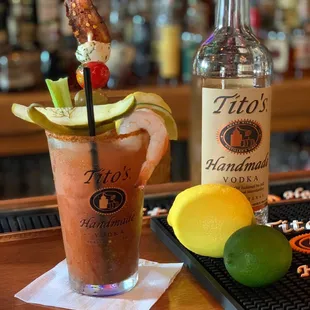 &quot;The Bellevue Bloody Mary&quot;--this spectacular version of the Bloody Mary is only available on Sundays!