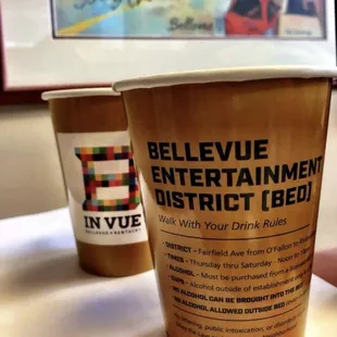 New 11/29/19 Open container Special Go-cups to walk and shop and sip  in BED! Along Fairfield Ave, Bellevue KY