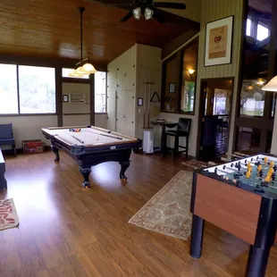 Game Room at Bear Spring Cabin