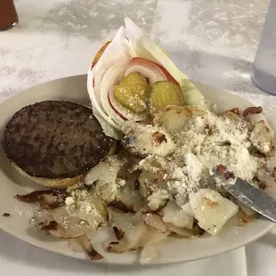 a plate of food on a table