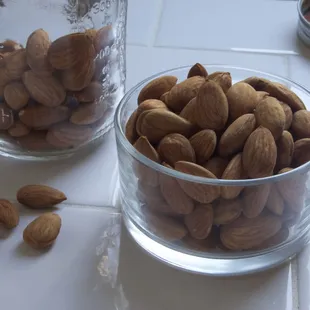 Kashiwase Farm raw organic almonds are soaked for 7 hours in water and Celtic sea salt, and then dehydrated until crispy and delicious!