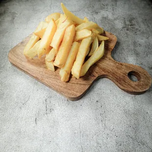 Handcut potatoes so you now the love is there , topped with savory season.