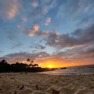 Three tables sunset