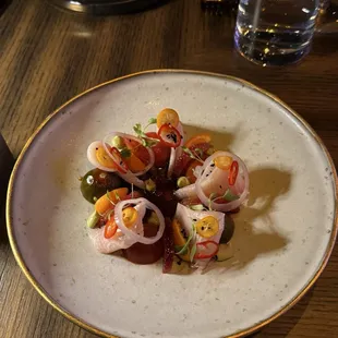Hamachi Crudo