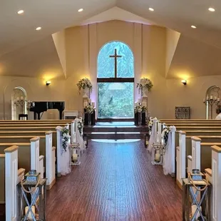 The indoor chapel area
