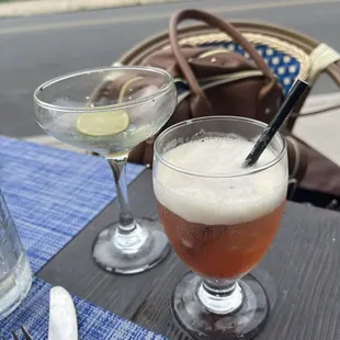 Mangopolitan and the Elderberry cocktail