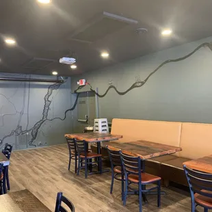 New map artwork on the wall, how cool