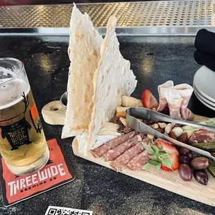 Need and cheese charcuterie board