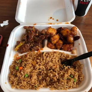 Absolutely terrible. The beef, tough, the chicken, luke warm and the rice, ZERO flavor! 2 plates like this, over $30!! Terrible!!