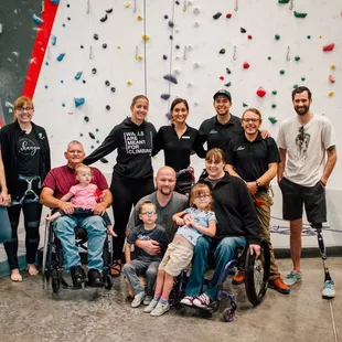 Threshold hosted Mid-America Paralyzed Veterans of America's for a day of Adaptive Climbing!