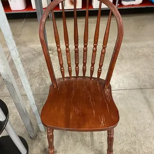 An old chair for seventeen dollars. M-Th it would be half off so not a bad deal then.