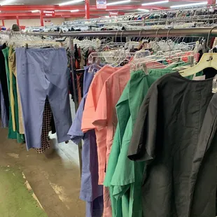 Scrubs were all together in one row