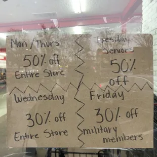 March 19, 2023 - Discounts