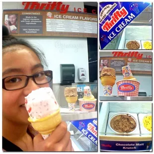 Cylindrical scoops of nostalgic ice creamy deliciousness. **CHOCOLATE MALT KRUNCH**