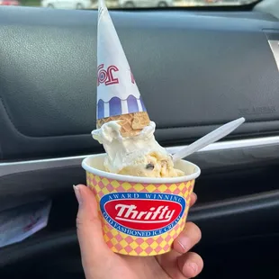 Chocolate chip chip cookie dough and coconut pineapple