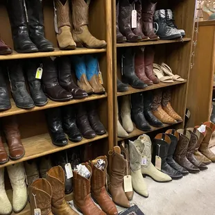 Only a few of their cowboy boots