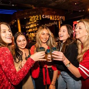 Fun night out with friends. Here for football!