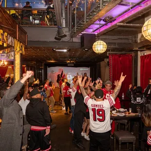 Great spot for sports viewing. We show the Giants, 49ers, and monthly UFC fights for FREE!