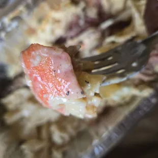 You call this STUFFED lobster and shrimp turkey legs??? With IMITATION CRAB disguised as lobster