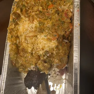 Etouffe Stuff Turkey Leg Crawfish.