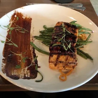 Hoisin Bourbon Glazed Salmon