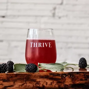 Blackberry Sage test-batch kombucha.