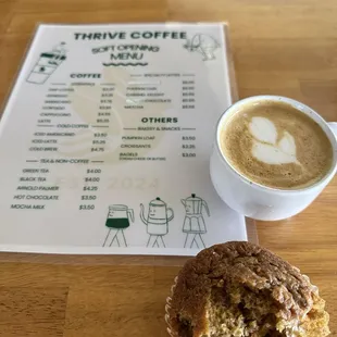 Cappuccino and carrot muffin....best I've ever tasted!