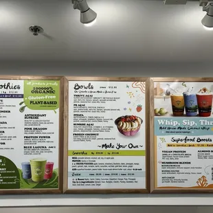 Menu 1/2