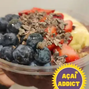 Acai bowl . Tasty and fulfilling