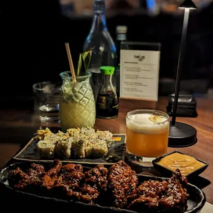 Silky Smooth (left) Bananas (right)  Big Shrimpin Sushi Roll Mochi Wings