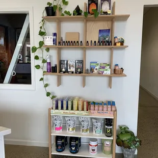 Wellness Boutique featuring local chocolate, essential oils, salt lamps &amp; more.