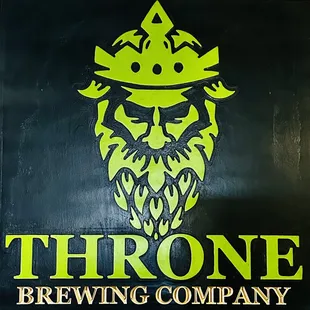 the logo for throne brewing company